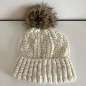 Aerie Cable Knit Pom Pom Beanie